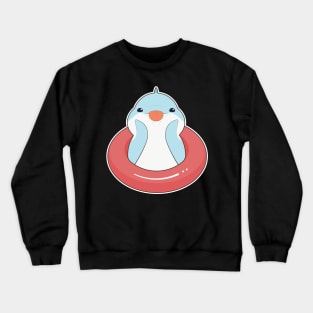 Dolphin with Swim ring Crewneck Sweatshirt